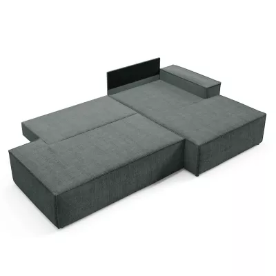 Ecksofa mit Stauraum WINDSOR 1 - dunkelgrau, linke Ecke