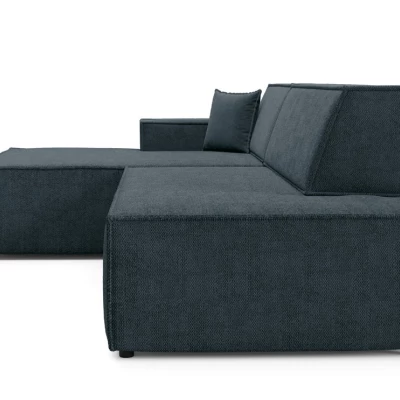Ecksofa mit Stauraum WINDSOR 1 – blaugrau, linke Ecke