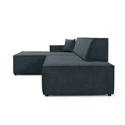 Ecksofa mit Stauraum WINDSOR 1 – blaugrau, linke Ecke