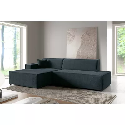 Ecksofa mit Stauraum WINDSOR 1 – blaugrau, linke Ecke