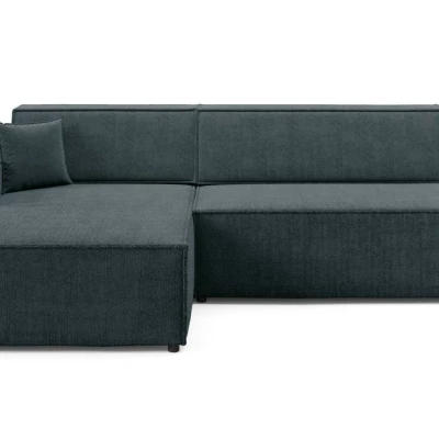 Ecksofa mit Stauraum WINDSOR 1 – blaugrau, linke Ecke