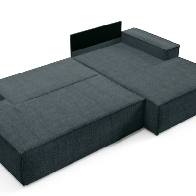 Ecksofa mit Stauraum WINDSOR 1 – blaugrau, linke Ecke