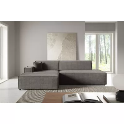 Ecksofa mit Stauraum WINDSOR 1 – Mausgrau, linke Ecke