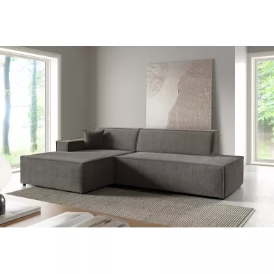 Ecksofa mit Stauraum WINDSOR 1 – Mausgrau, linke Ecke