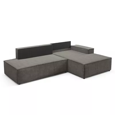 Ecksofa mit Stauraum WINDSOR 1 – Mausgrau, linke Ecke