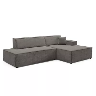 Ecksofa mit Stauraum WINDSOR 1 – Mausgrau, linke Ecke
