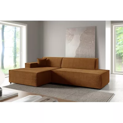 Ecksofa mit Stauraum WINDSOR 1 - honigfarben, linke Ecke
