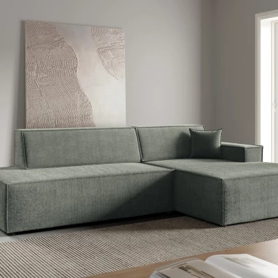 Ecksofa mit Stauraum WINDSOR 1 - hellgrau, rechte Ecke