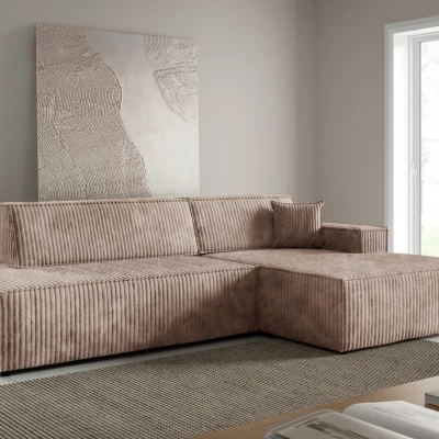 Ecksofa mit Stauraum WINDSOR 1 - beige, rechte Ecke