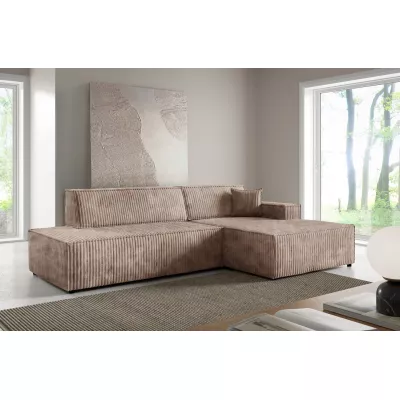 Ecksofa mit Stauraum WINDSOR 1 - beige, rechte Ecke