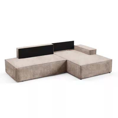 Ecksofa mit Stauraum WINDSOR 1 - beige, rechte Ecke