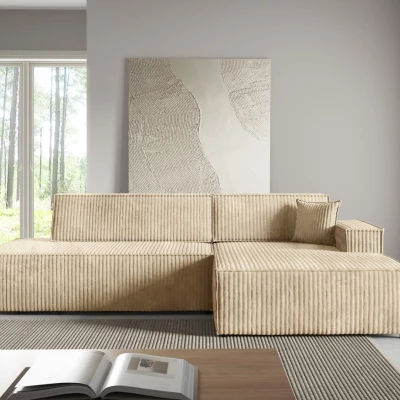 Ecksofa mit Stauraum WINDSOR 1 - ecru 2, rechte Ecke