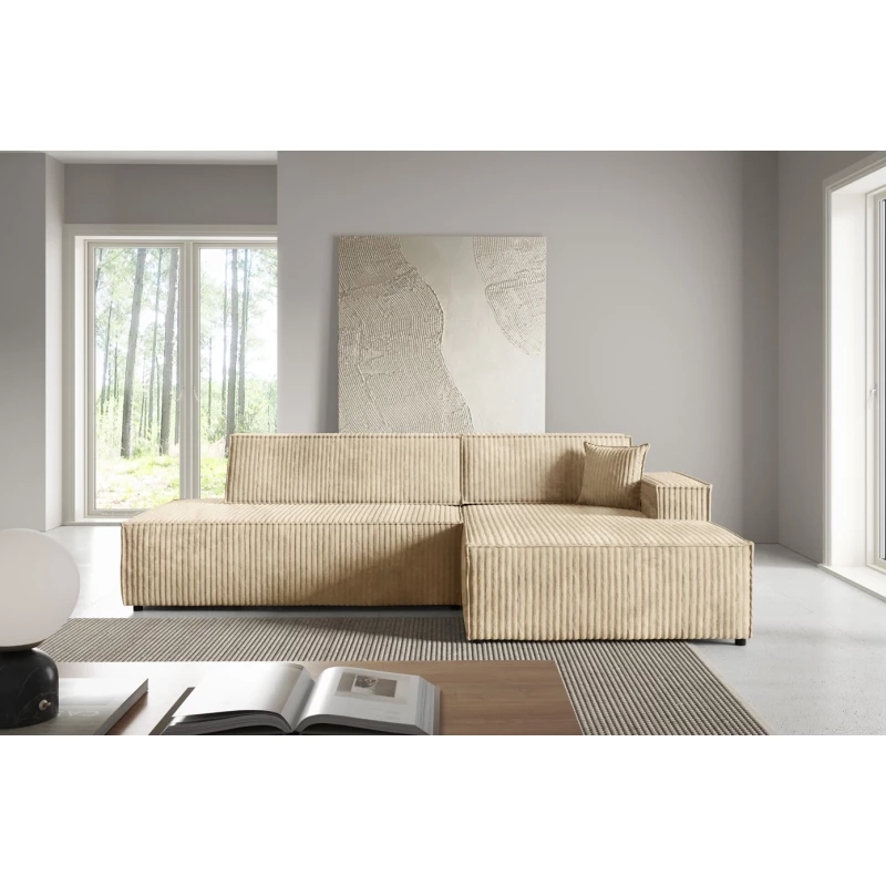 Ecksofa mit Stauraum WINDSOR 1 - ecru 2, rechte Ecke