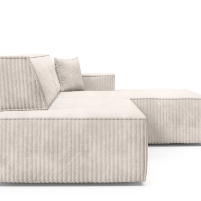 Ecksofa mit Stauraum WINDSOR 1 – cremefarben, rechte Ecke