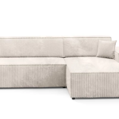 Ecksofa mit Stauraum WINDSOR 1 – cremefarben, rechte Ecke