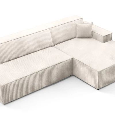 Ecksofa mit Stauraum WINDSOR 1 – cremefarben, rechte Ecke