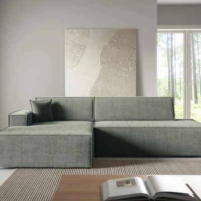 Ecksofa mit Stauraum WINDSOR 1 - hellgrau, linke Ecke