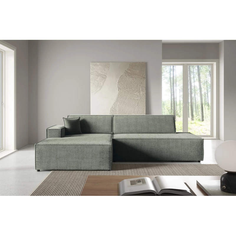 Ecksofa mit Stauraum WINDSOR 1 - hellgrau, linke Ecke