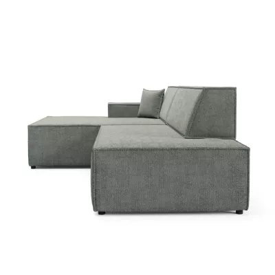 Ecksofa mit Stauraum WINDSOR 1 - hellgrau, linke Ecke