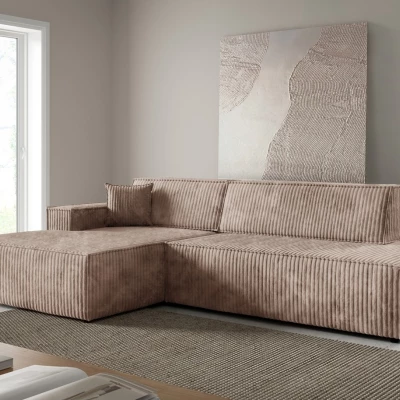 Ecksofa mit Stauraum WINDSOR 1 - beige, linke Ecke