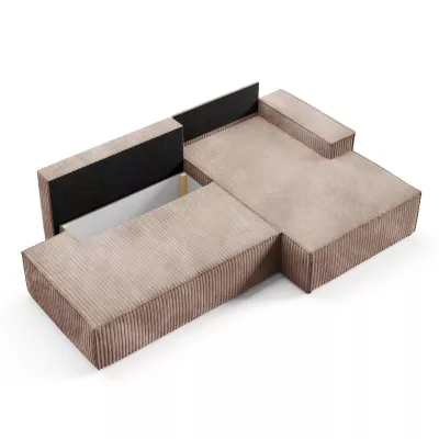 Ecksofa mit Stauraum WINDSOR 1 - beige, linke Ecke