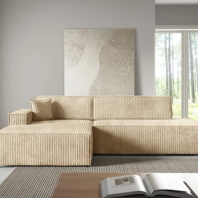 Ecksofa mit Stauraum WINDSOR 1 - ecru 2, linke Ecke