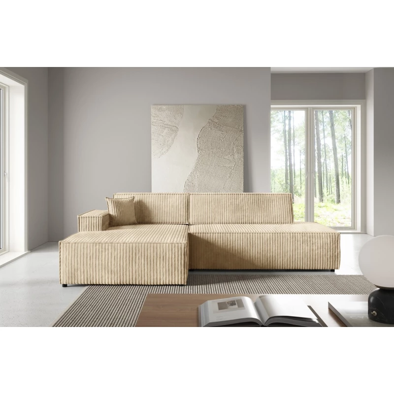 Ecksofa mit Stauraum WINDSOR 1 - ecru 2, linke Ecke