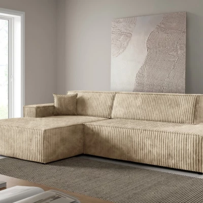 Ecksofa mit Stauraum WINDSOR 1 - ecru 2, linke Ecke