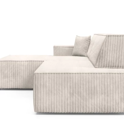 Ecksofa mit Stauraum WINDSOR 1 – cremefarben, linke Ecke