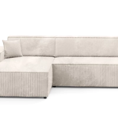 Ecksofa mit Stauraum WINDSOR 1 – cremefarben, linke Ecke