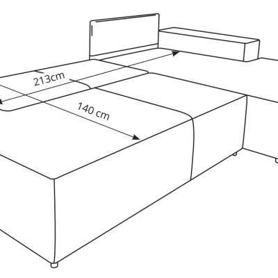 Ecksofa mit Stauraum WINDSOR 1 - Esche, linke Ecke