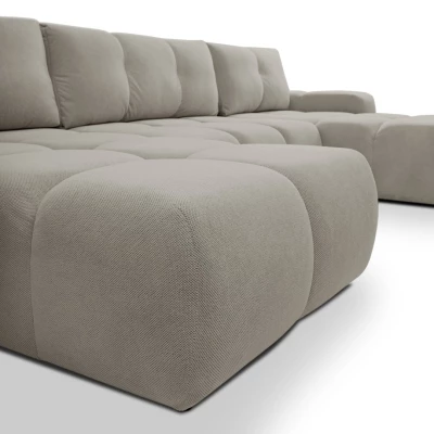 U-förmiges Schlafsofa TRURO 2 - grau