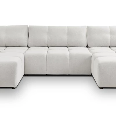 U-förmiges Schlafsofa TRURO 2 – hellgrau