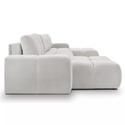 U-förmiges Schlafsofa TRURO 2 – hellgrau