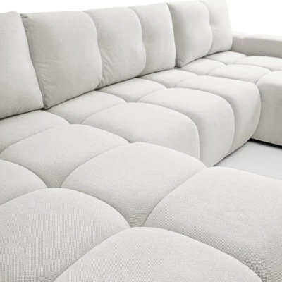 U-förmiges Schlafsofa TRURO 2 – hellgrau