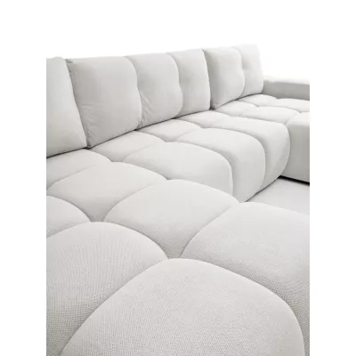 U-förmiges Schlafsofa TRURO 2 – hellgrau