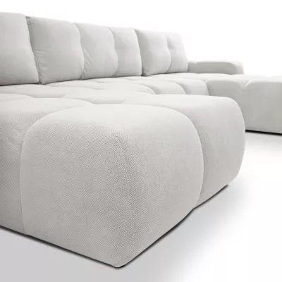 U-förmiges Schlafsofa TRURO 2 – hellgrau