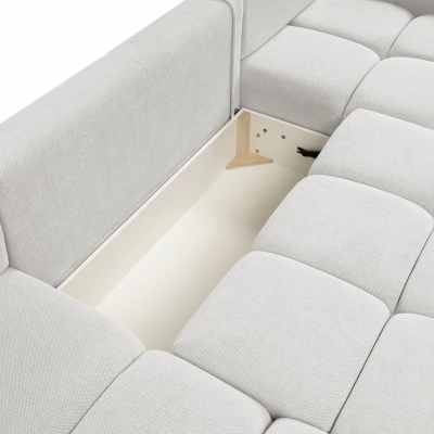 U-förmiges Schlafsofa TRURO 2 – hellgrau