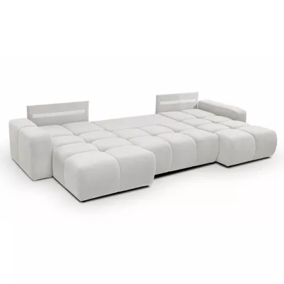 U-förmiges Schlafsofa TRURO 2 – hellgrau