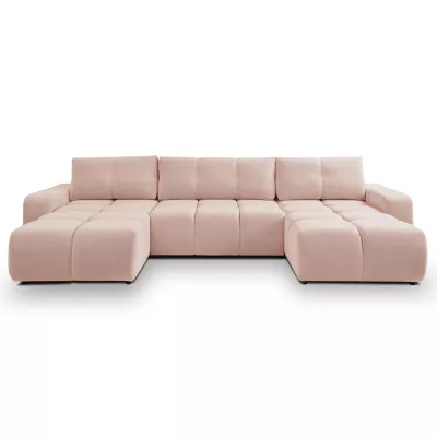 U-förmiges Schlafsofa TRURO 2 - Aprikose
