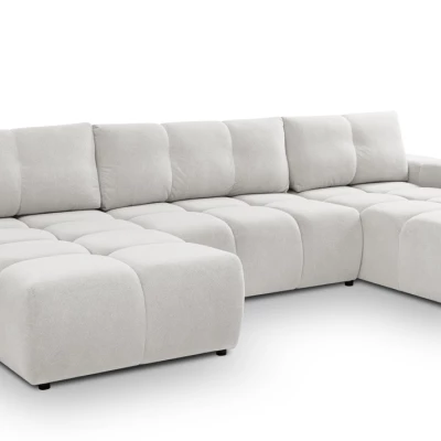 U-förmiges Schlafsofa TRURO 2 – hellgrau