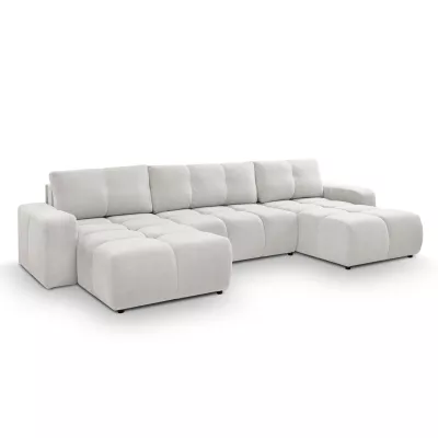 U-förmiges Schlafsofa TRURO 2 – hellgrau