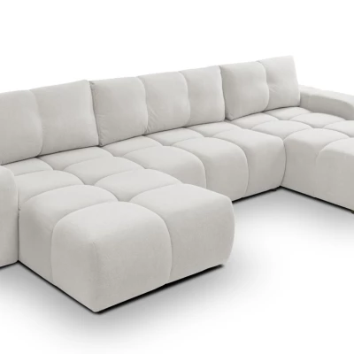 U-förmiges Schlafsofa TRURO 2 – hellgrau