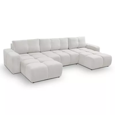 U-förmiges Schlafsofa TRURO 2 – hellgrau