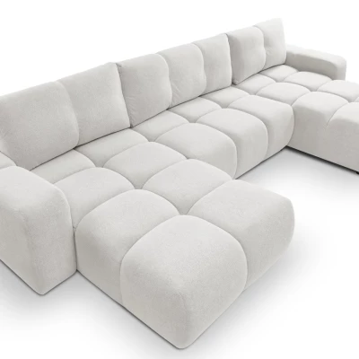 U-förmiges Schlafsofa TRURO 2 – hellgrau