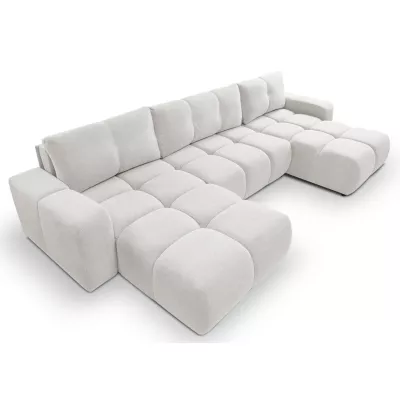 U-förmiges Schlafsofa TRURO 2 – hellgrau