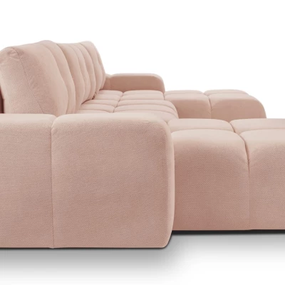 U-förmiges Schlafsofa TRURO 2 - Aprikose