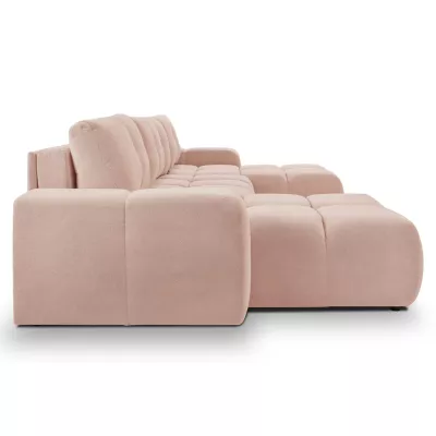 U-förmiges Schlafsofa TRURO 2 - Aprikose