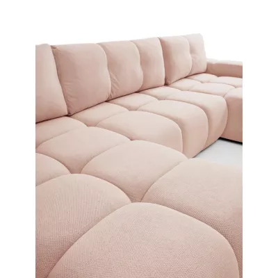 U-förmiges Schlafsofa TRURO 2 - Aprikose