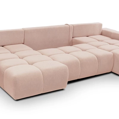 U-förmiges Schlafsofa TRURO 2 - Aprikose